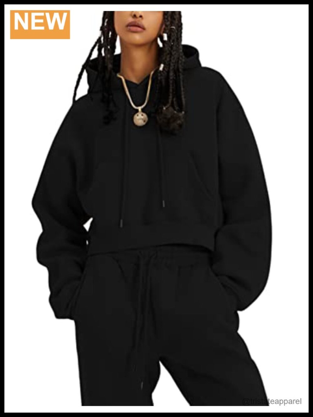 Women's Fleece Hoodie Jogger Set 2pc Sweatsuit Pullover Pockets